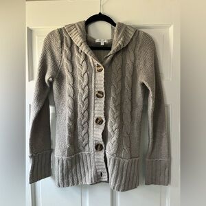 dELiA*s Cable Knit Cardigan - Grey